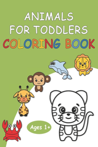 50 Animals for Toddler Coloring Book