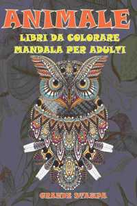 Libri da colorare Mandala per adulti - Grande stampa - Animale