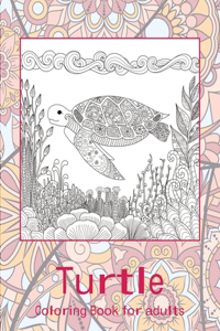 Turtle - Coloring Book for adults