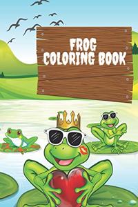 Frog coloring book