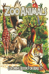 Zoo Animals Coloring Book for Adults