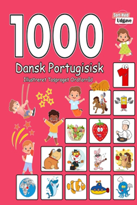 1000 Dansk Portugisisk Illustreret Tosproget Ordforråd (Sort-Hvid Udgave)