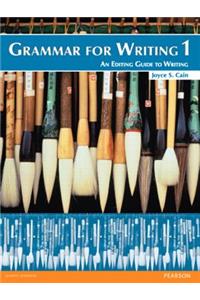 Grammar for Writing 1