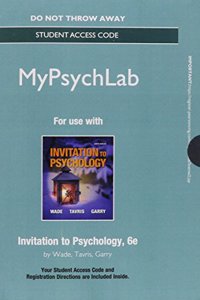 New Mylab Psychology Without Pearson Etext -- Standalone Access Card -- For Invitation to Psychology