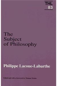 Subject of Philosophy