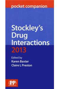 Stockley's Drug Interactions Pocket Companion 2013