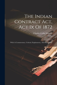 Indian Contract Act, Act Ix Of 1872