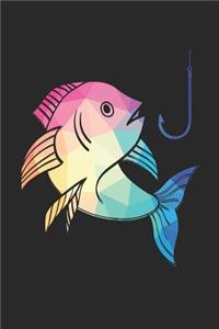 Low Poly Fishing Notebook - Fishing Training Journal - Gift for Fisherman - Fishing Diary