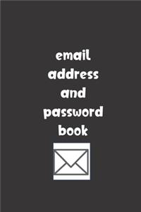 Email Address and Password Book