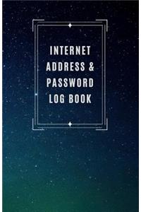 Internet Address & Password Log Book