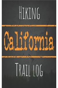 Hiking California trail log