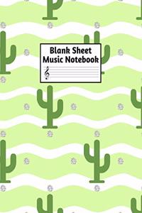 Blank Sheet Music Notebook