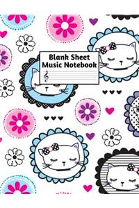 Blank Sheet Music Notebook