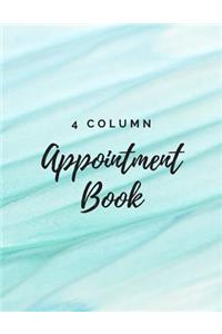 4 Column Appointment Book