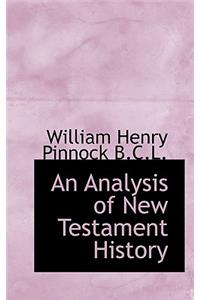 An Analysis of New Testament History