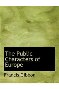 The Public Characters of Europe