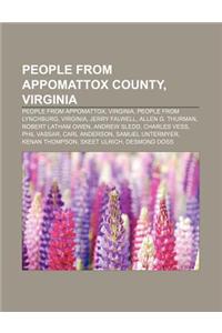 People from Appomattox County, Virginia