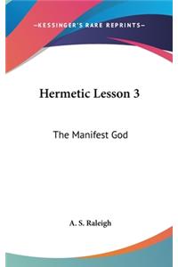 Hermetic Lesson 3