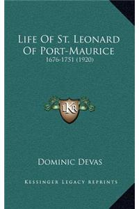 Life of St. Leonard of Port-Maurice