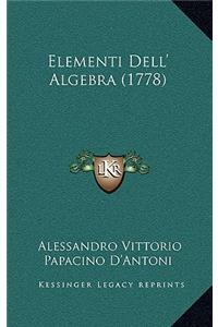 Elementi Dell' Algebra (1778)