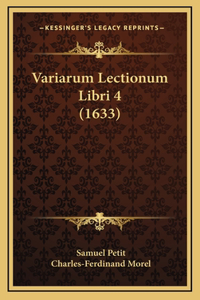 Variarum Lectionum Libri 4 (1633)