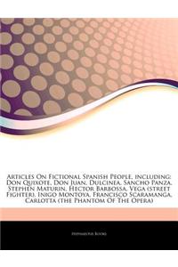 Articles on Fictional Spanish People, Including