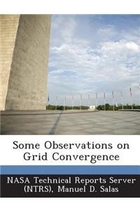 Some Observations on Grid Convergence