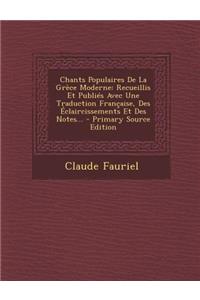 Chants Populaires de La Grece Moderne