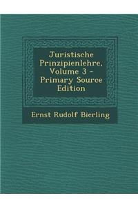 Juristische Prinzipienlehre, Volume 3 - Primary Source Edition