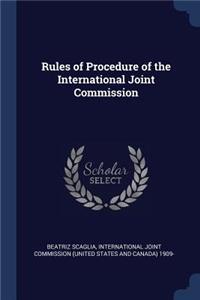 Rules of Procedure of the International Joint Commission