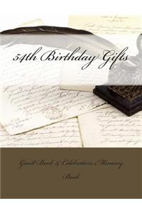 54th Birthday Gifts