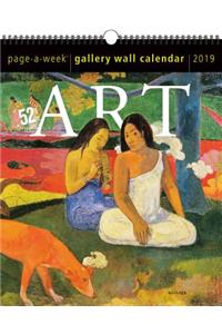 Art Page-A-Week Gallery Wall Calendar 2019