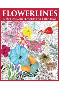 Flowerlines: New England Flowers For Coloring