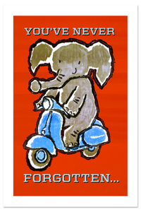 Elephants Never Forget Father's Day Greeting Card