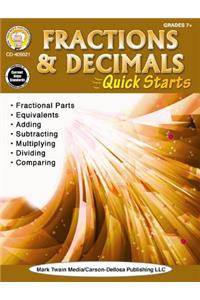 Fractions & Decimals Quick Starts, Grades 4 - 9