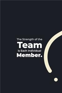 The Strength of the Team is each Individual Member.