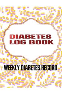 Weekly Diabetes Record Log
