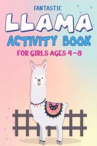 Fantastic Llama Activity Book for Girls Ages 4-8
