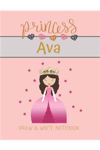 Princess Ava Draw & Write Notebook