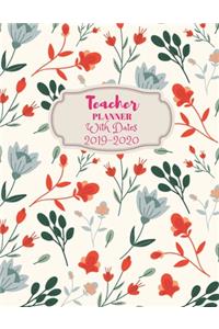 Teacher Planner With Dates 2019-2020