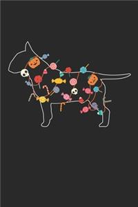 Bull Terrier Notebook - Halloween Bull Terrier Journal - Bull Terrier Gift for Dog Lovers - Bull Terrier Diary