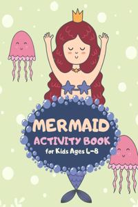 Mermaid Activity Book for Kids Ages 4-8