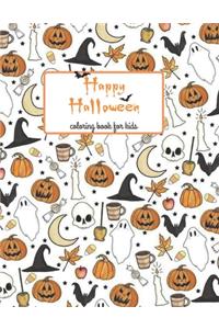 Happy Halloween Coloring Book For Kids