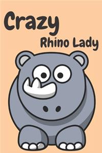 Crazy rhino lady - Notebook