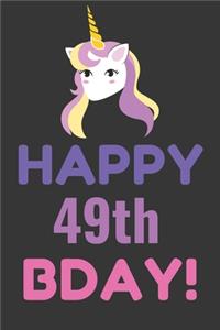 Happy 49th Bday! Notebook