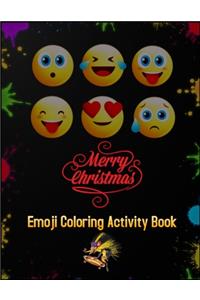 Merry Christmas Emoji Coloring Activity Book