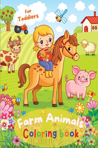 Farm Animals Coloring book for Toddlers