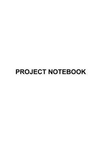 Project Notebook