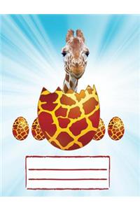 Baby Giraffe Composition Notebook