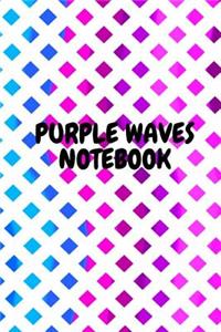 Purple Waves Notebook